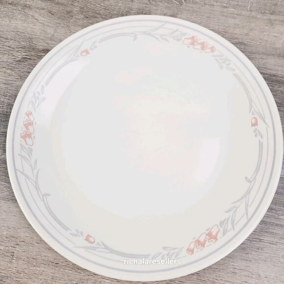 Corelle Rose Bouquet 10 1/4" Dinner Plates Lot of 3 Corning Vintage - Picture 2 of 6